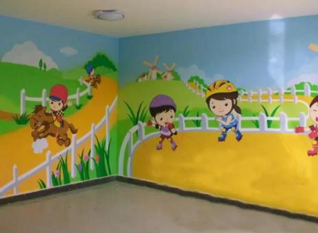 金华幼儿园墙体彩绘制作流程及注意事项