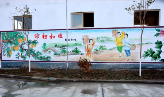 金华乡镇文化墙 乡风文明焕发新活力